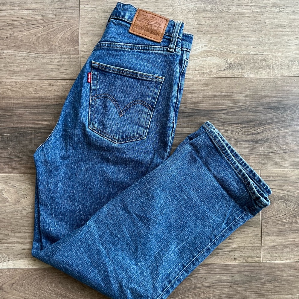 Levi's Ribcage Straight Jeans Denim